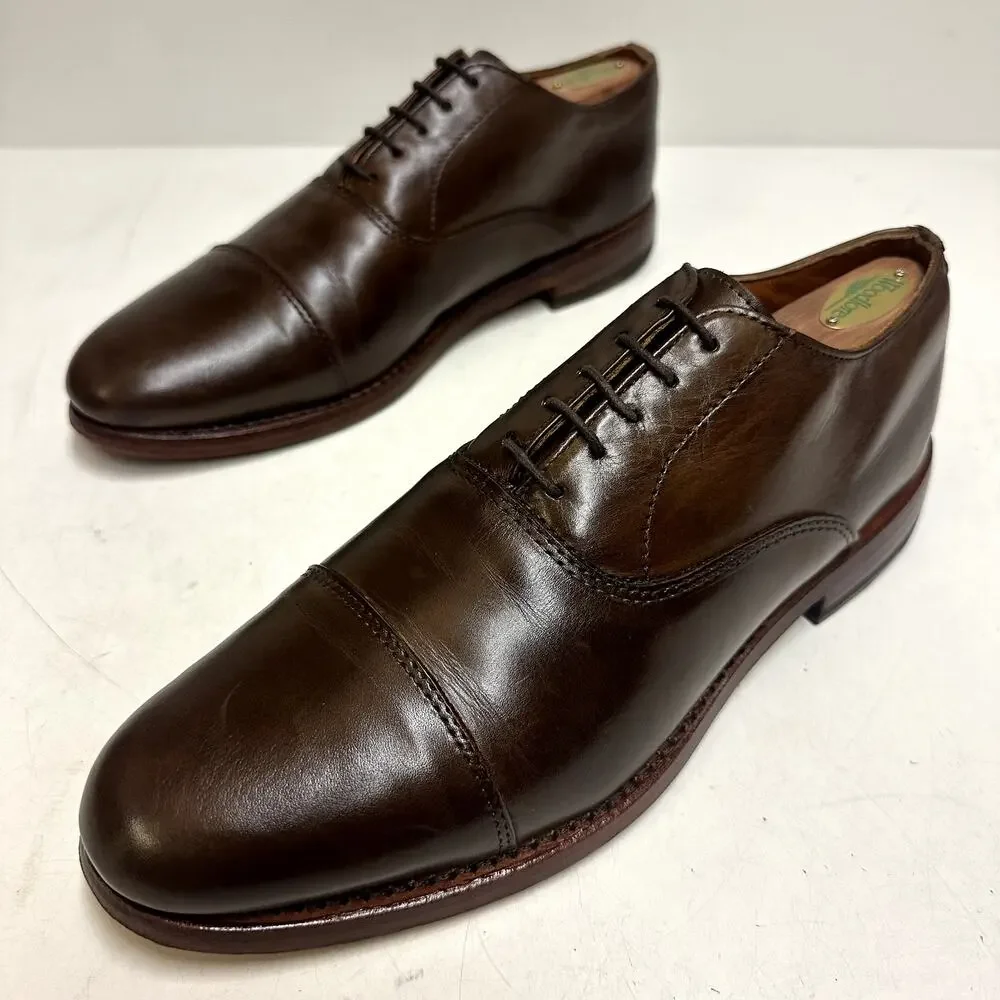 NEW HEELS Rancourt & Co. Oxford Heritage Brown Made in Maine USA 10 D